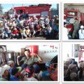 Информация о посещении детишек   пришкольного лагеря «Противопожарной  части»