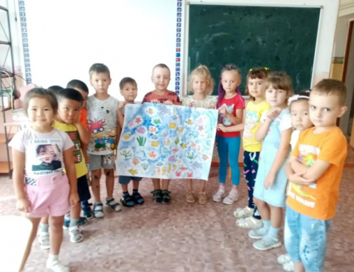 The group of pre-school preparation 