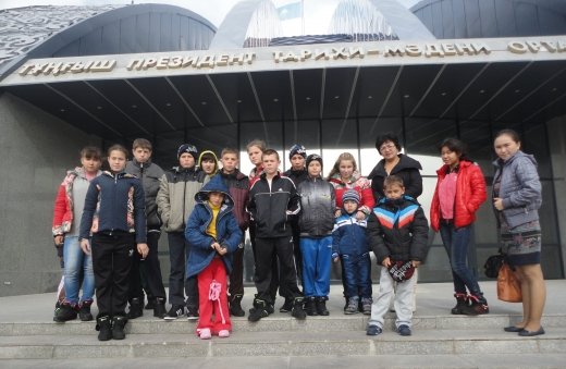 Trip of pupils of children's home of family type to Karaganda city