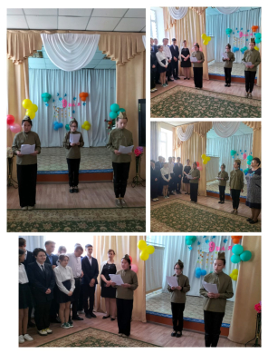 Для учащихся школы прошла торжественная линейка, посвященная  Дню  Вооруженным силам Республики Казахстан и Дню Победы  в Великой Отечественной войне.
