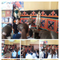 Учащиеся среднего звена посетили  выставку краеведческого музея в нашем микрорайоне Конырат.