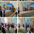 28 апреля в рамках мероприятий, посвящённых Дню единства народов Казахстана в школе была  проведена для начального звена игровая программа «С праздником дружбы, мира и добра!».