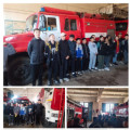 On October 17, as part of an open day at the rescue station and fire station of the city of Balkhash, students from our school visited the fire station.
