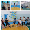 Throughout the autumn holidays, school students attended the sports section 