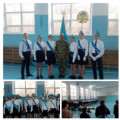 On November 29, 2023, with the aim of patriotic education of the younger generation, developing a sense of pride and respect for the symbols of the Republic of Kazakhstan, the banner group of our school took part in the city competition of banner groups.