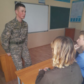 Встреча учащихся 10 и 11 классов с выпускником школы Тереховичем Александром