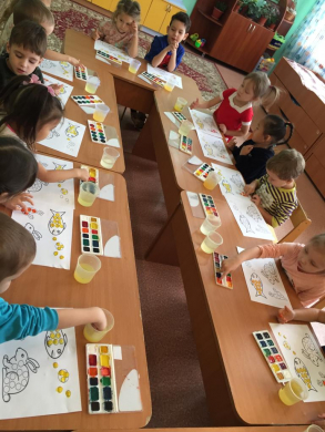 Нетрадиционная техника рисования в мини центре