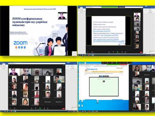 Учитель информатики Мукаметжан Тогжан Дауреновна провела онлайн семинар на тему 