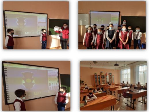 Библиотекарь школы Махашова К. Ш. провела воспитательный час на тему: «Знаете ли Вы порядок проезда?