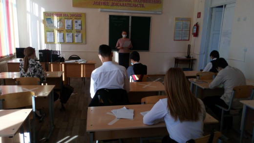 В рамках проведения Недели читательской грамотности 5 марта 2021 года учителем русского языка и литературы Фроловой И.В. проведен диктант «Грамотей» с учащимися 9 классов.