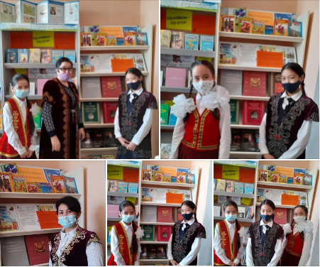 «Жердің жүзі жаңғырып, елдің жүзі жадырап...» тақырыбында К.Ш.Махашова кітап көрмесін ұйымдастырды