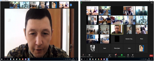 Информация встречи со специалистами военного института национальной гвардии Республики Казахстан