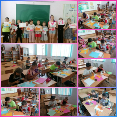 11.07.2022 у детей аппликация