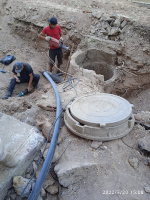 Реконструкция  колодца  и демонтаж