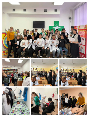 On October 31, high school students visited the Balkhash Medical College
