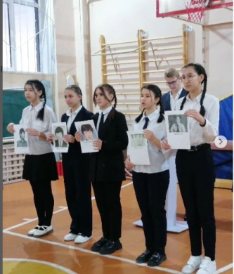 К дню независимости провели линейку