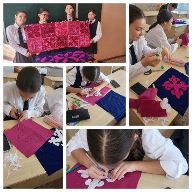 В 7 А классе прошла работа по реализации творческих идей с учащимися посредством 