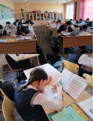 Обучающиеся 7 класса получили анкету из 12 вопросов, связанных с» насилием