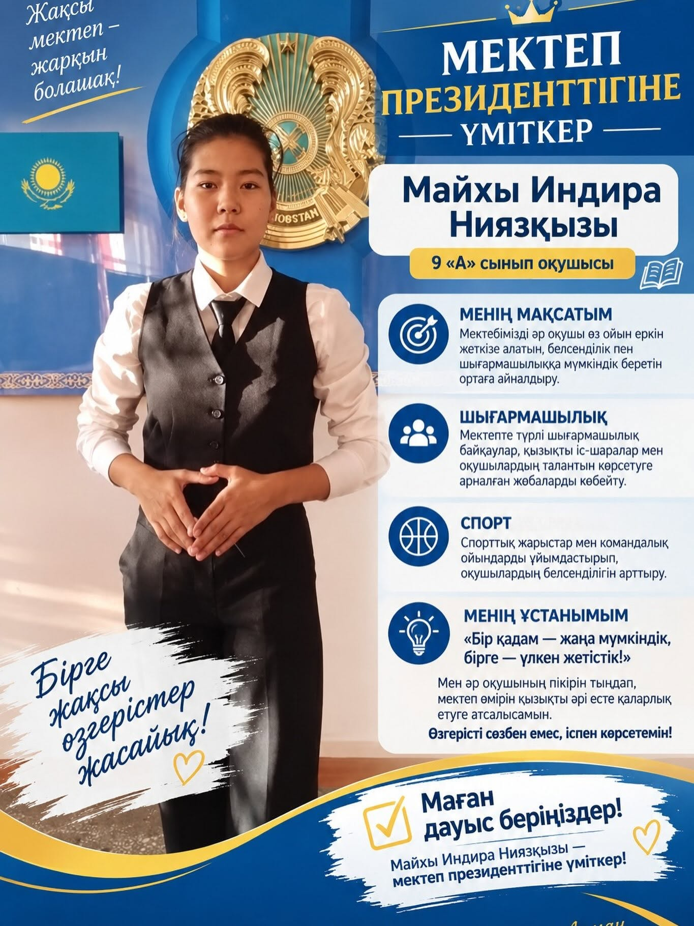 Список кандидатов в президенты школы!
