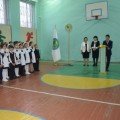 Торжественная линейка посвящённая посвящению в ряды юных Русаковцев «Незабываемая личность»