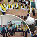 An intellectual competition was held among students of 4 classes...