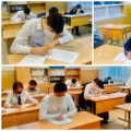 The reading literacy test was conducted with students in grades 8-9 ...