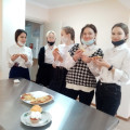 On January 26, 2021, a group of girls from the 9th grade of secondary school №10 in Balkhash, in the amount of five people, visited the Balkhash College of Service. College teachers conducted professional tests