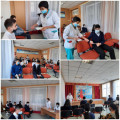 Nurses conducted a lecture for students of 8-9 grades 