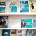 Была организована книжная выставка, посвященная Первому Президенту Нурсултану Назарбаеву на тему 