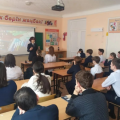 Сегодня 1 марта ученики Ахметова Айнур и Хазбулатов Алексей провели час общения на тему: 