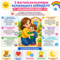 2 жастағы балалардың балабақшаға бейімделуі