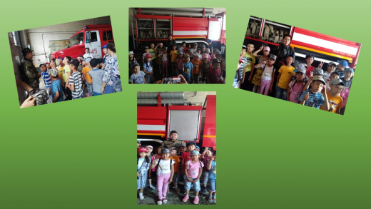 Alau summer camp visited a fire fighting center 