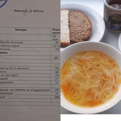 меню 11.11.2024 г