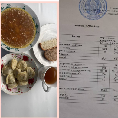 меню 26.11.2024 г