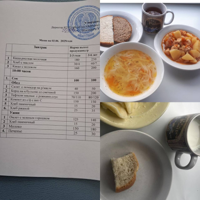 меню 03.06.2025г