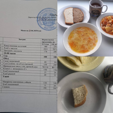 меню 20.06.2025г