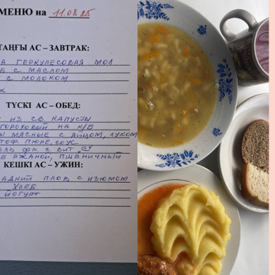 меню 11.08.2025г