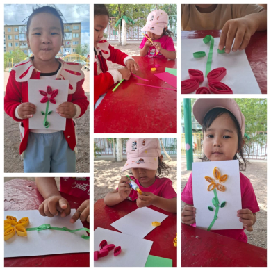 Изготовление цветов из цветной бумаги в технике квиллинг.