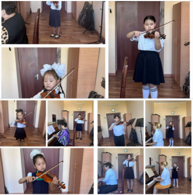 Скрипка сыныбында академиялық концерт