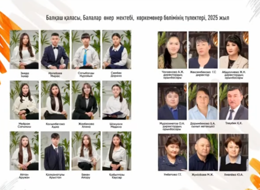 ЖАС ТҮЛЕК - 2025, көркемөнер бөлімі