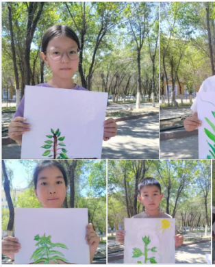 7-8; 9-10 жас топ оқушыларымен пленэр