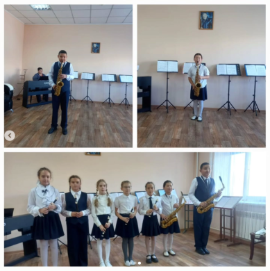 Флейта, саксофон сыныбында академиялық концерт