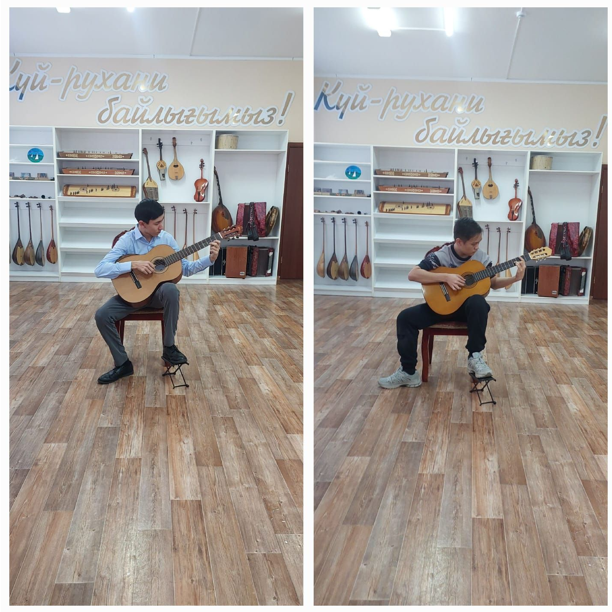 Гитара сыныбында мектеп бітіруші түлектерінің тыңдалымы