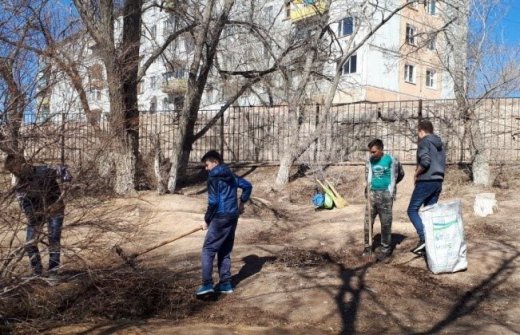 Информация ОСШ №10                 о проведении областного субботника                                    21.04 2018 год