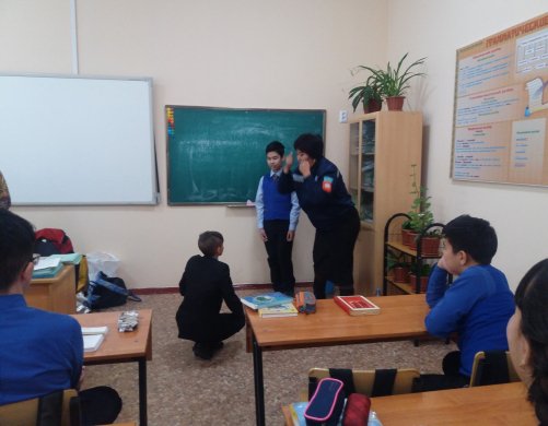 Информация о проведении беседы на тему «Меры безопасности  учащихся в зимний период»