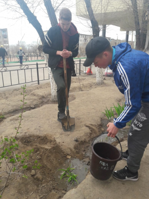 20.04.2019 года в рамках ''дня Всемирной высадки деревьев