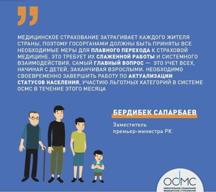 В настоящее время происходит подготовка системы здравоохранения к внедрению обязательного медицинского страхования: формируется правовая база, улучшается информационная система здравоохранения, проводятся мониторинги отчислений, учет застрахованных