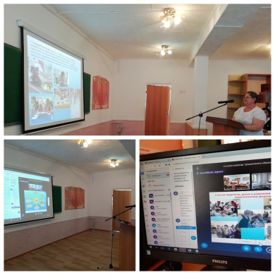 At the regional webinar in online mode on May 27, 2020, the Taşolpan kindergarten’s methodologist,