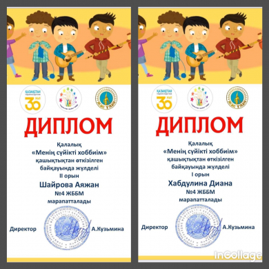 23 апреля 2021 года подведены итоги городского дистанционного конкурса видеороликов «Менің сүйікті хоббиім – Мир моих увлечений».