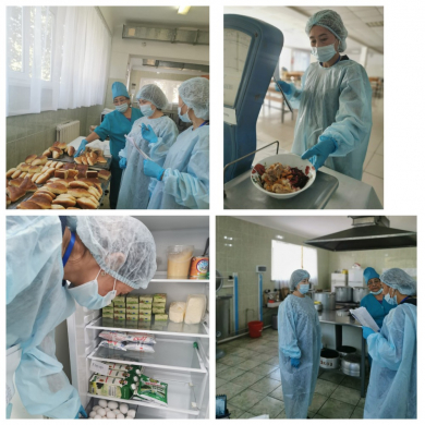 On sntyabr 06, 2021, members of the school-lyceum brakerage commission conducted another inspection of the canteen in order to monitor the quality of food.